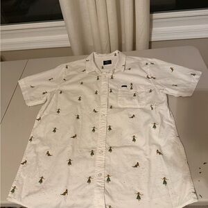 Rip Curl White Shirt with Surfer Print